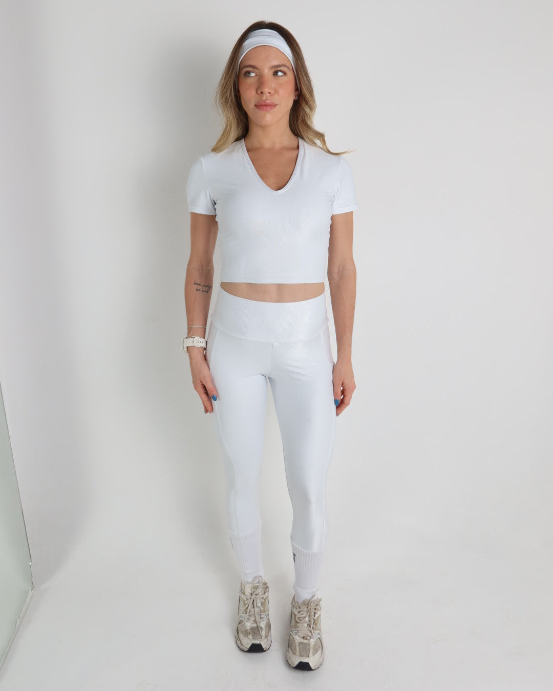 CALÇA COM BOLSO BRANCA