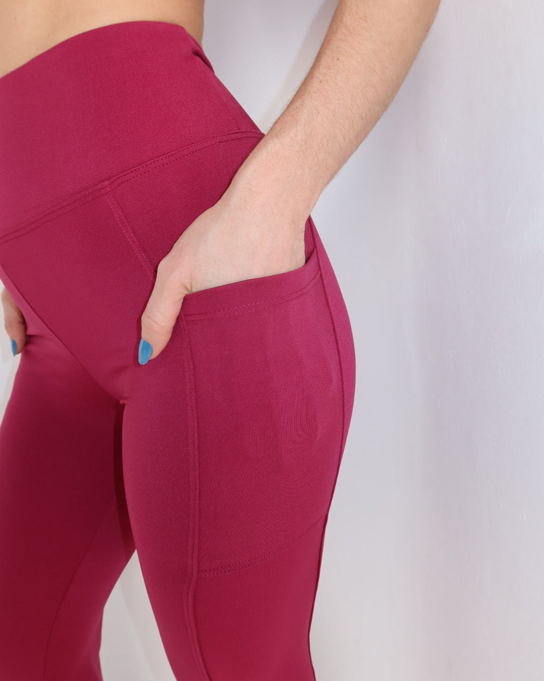 TOP MANGA CURTA CEREJA + CALÇA WORKOUT CEREJA