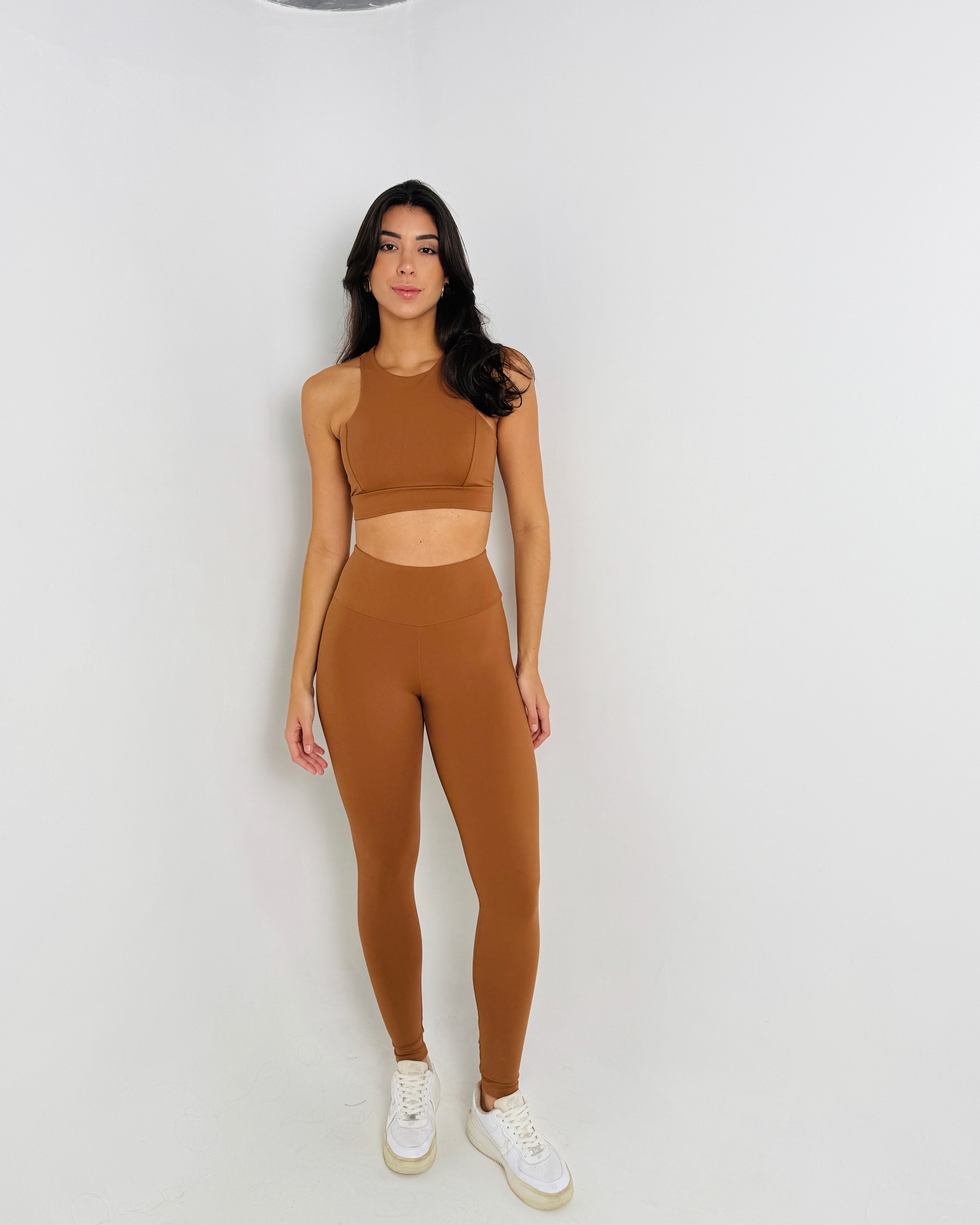 TOP SWOOSH FERRUGEM + CALÇA LONG FERRUGEM