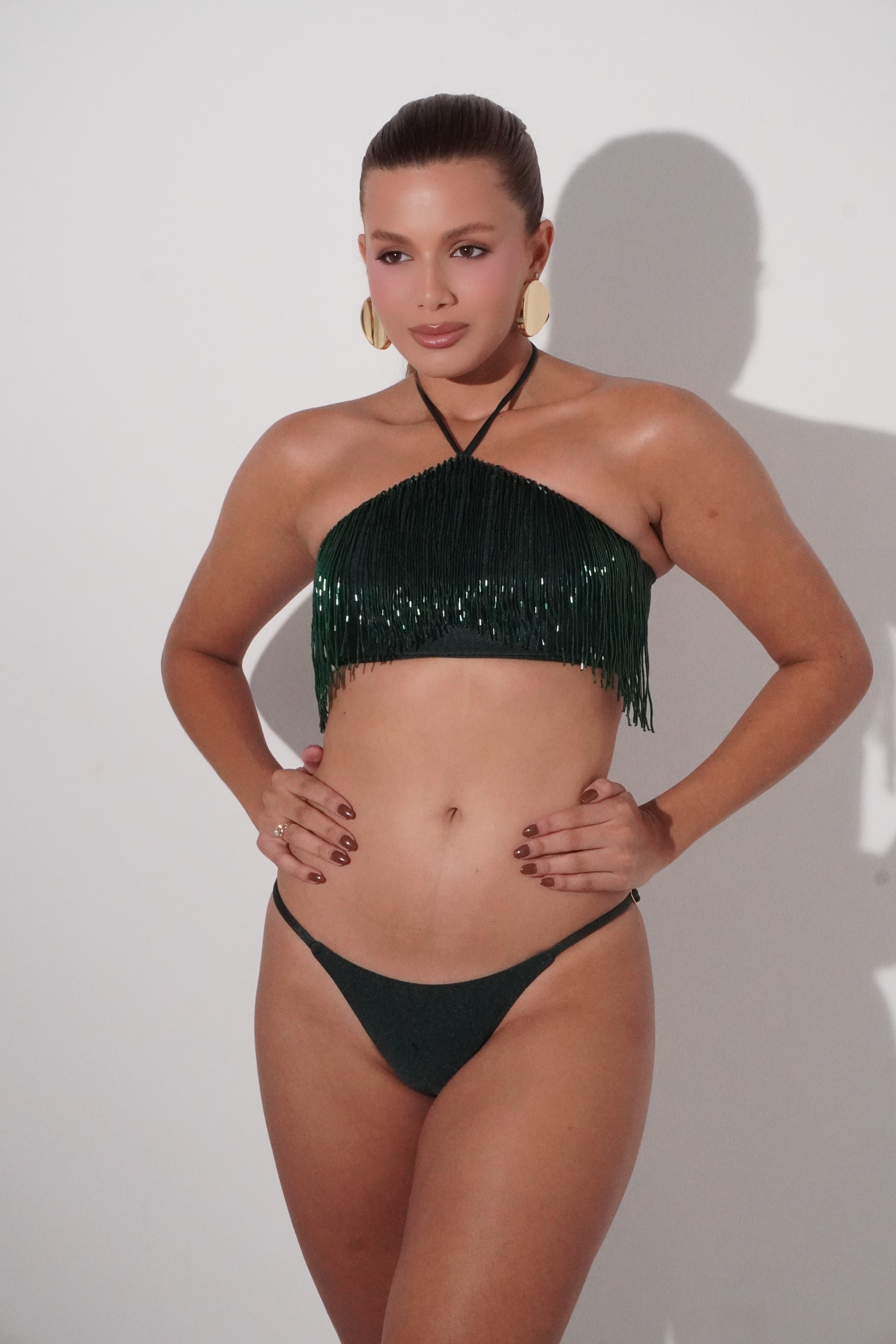 TOP MALDIVAS TRIANGULO VERDE + CALCINHA MALDIVAS VERDE