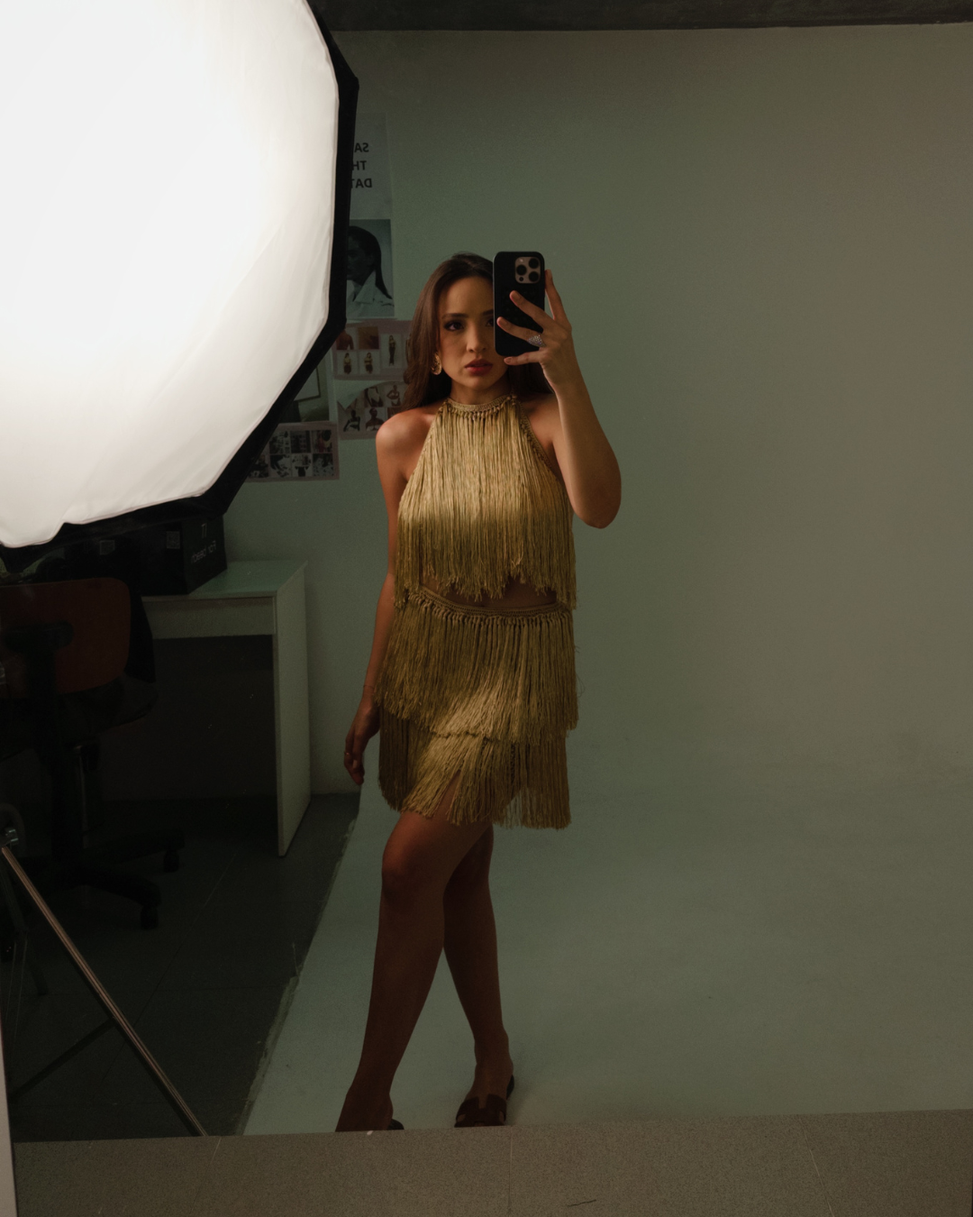 CONJUNTO FRANJAS DOURADO