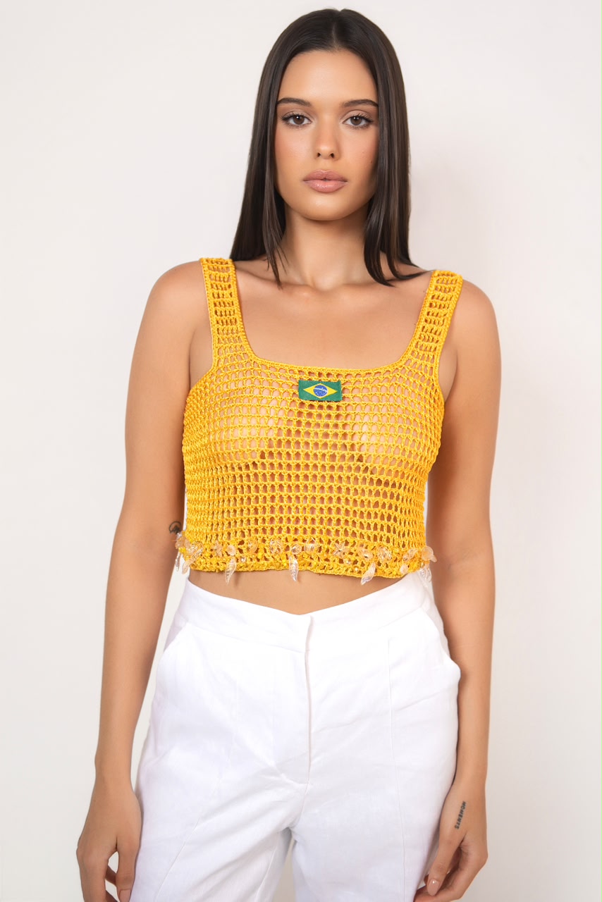 TOP BRASILIDADE AMARELO