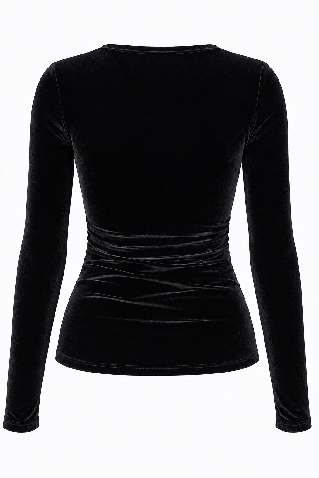 BLUSA LOLA DE VELUDO PRETA