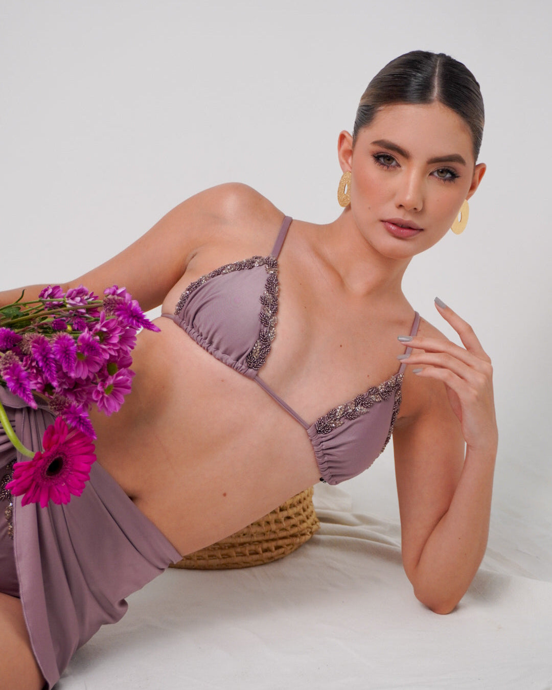 TOP LAVANDA + CALCINHA LAVANDA