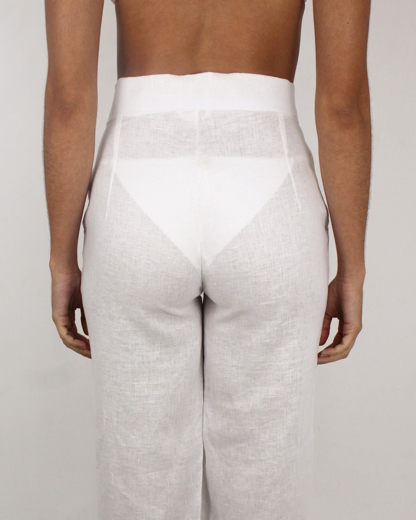 CALÇA LINHO PURO BRANCA