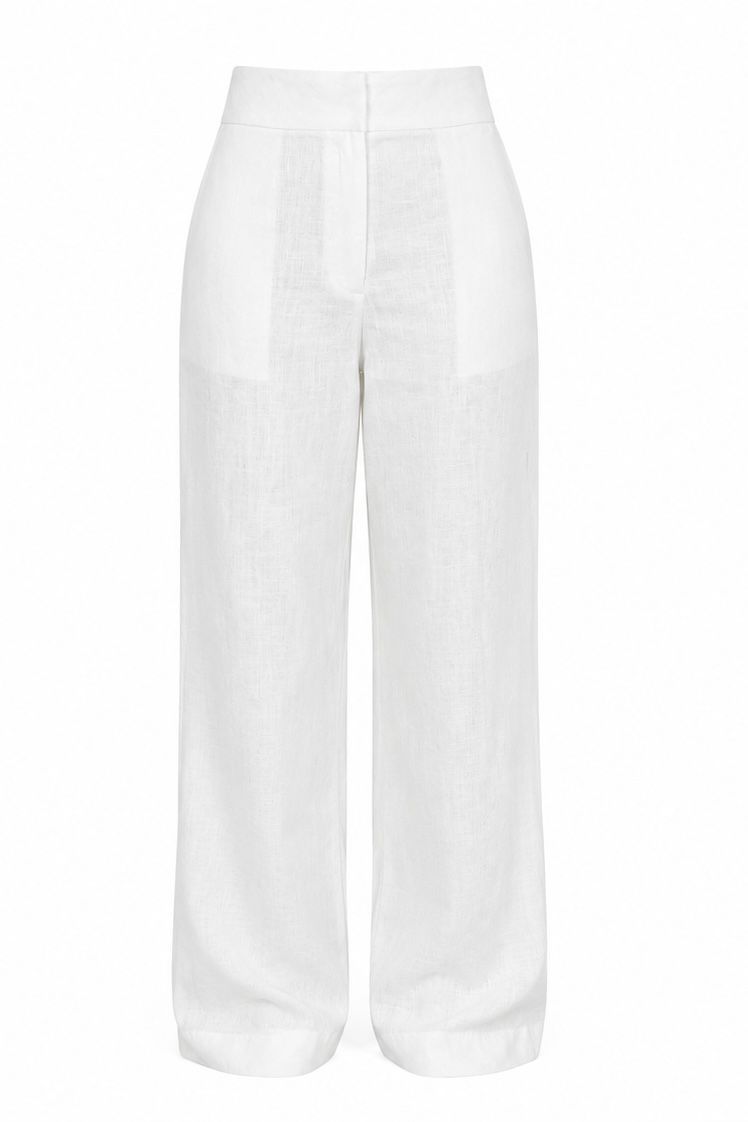 CALÇA LINHO PURO BRANCA