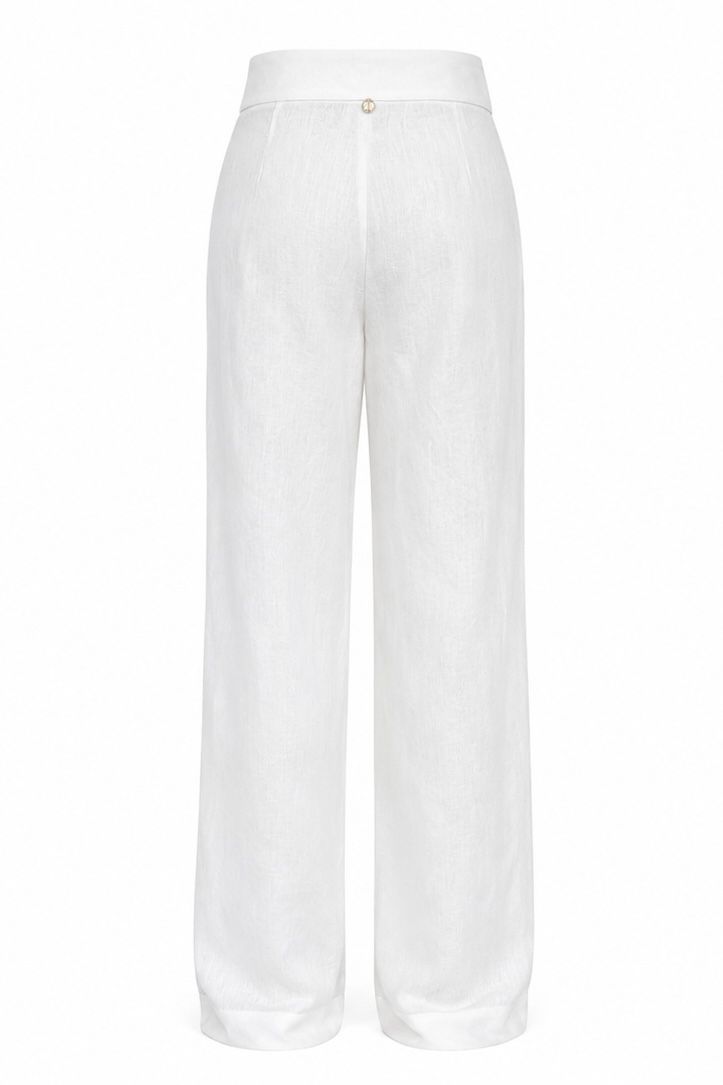 CALÇA LINHO PURO BRANCA