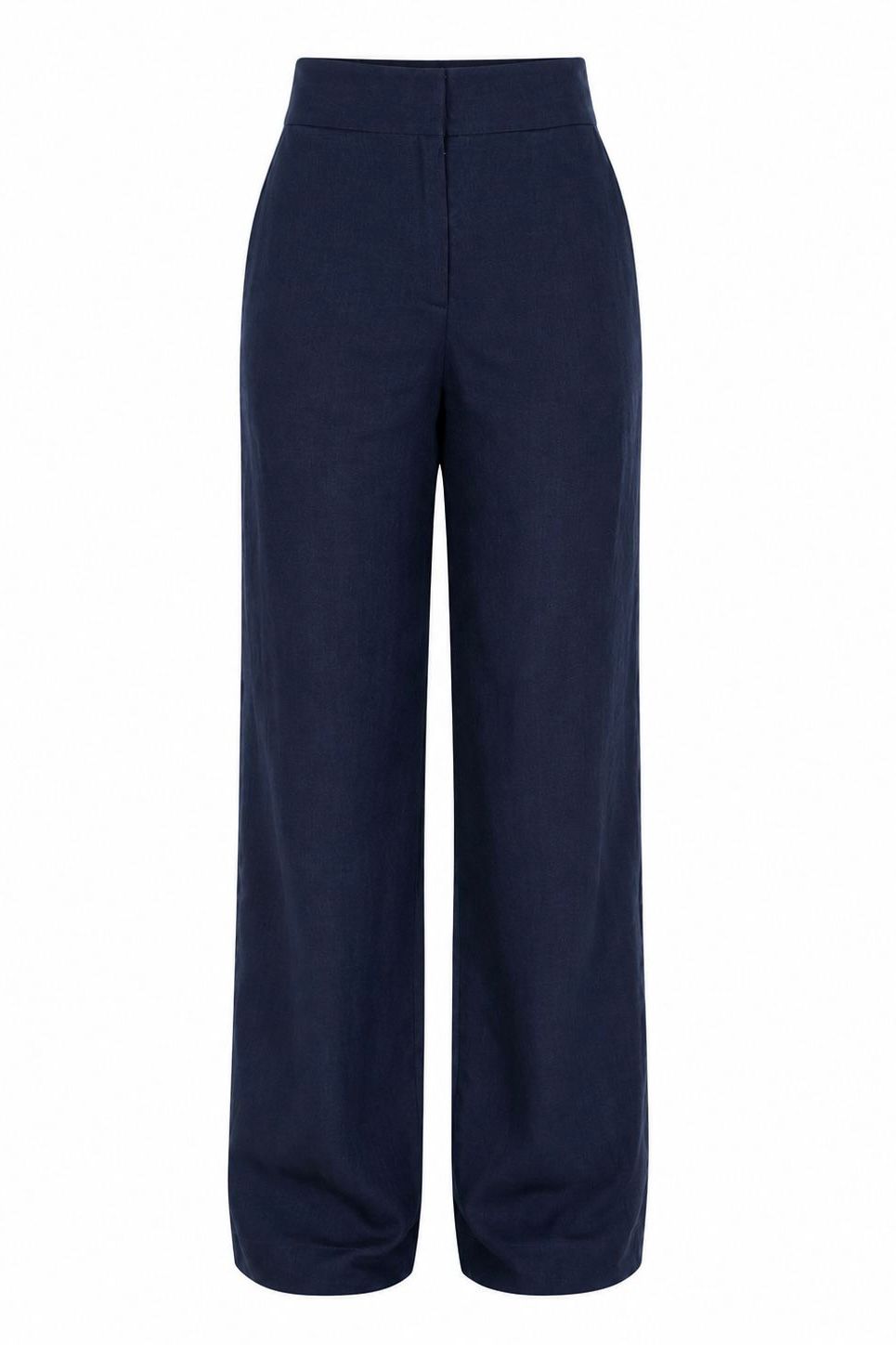 CALÇA PURO LINHO AZUL