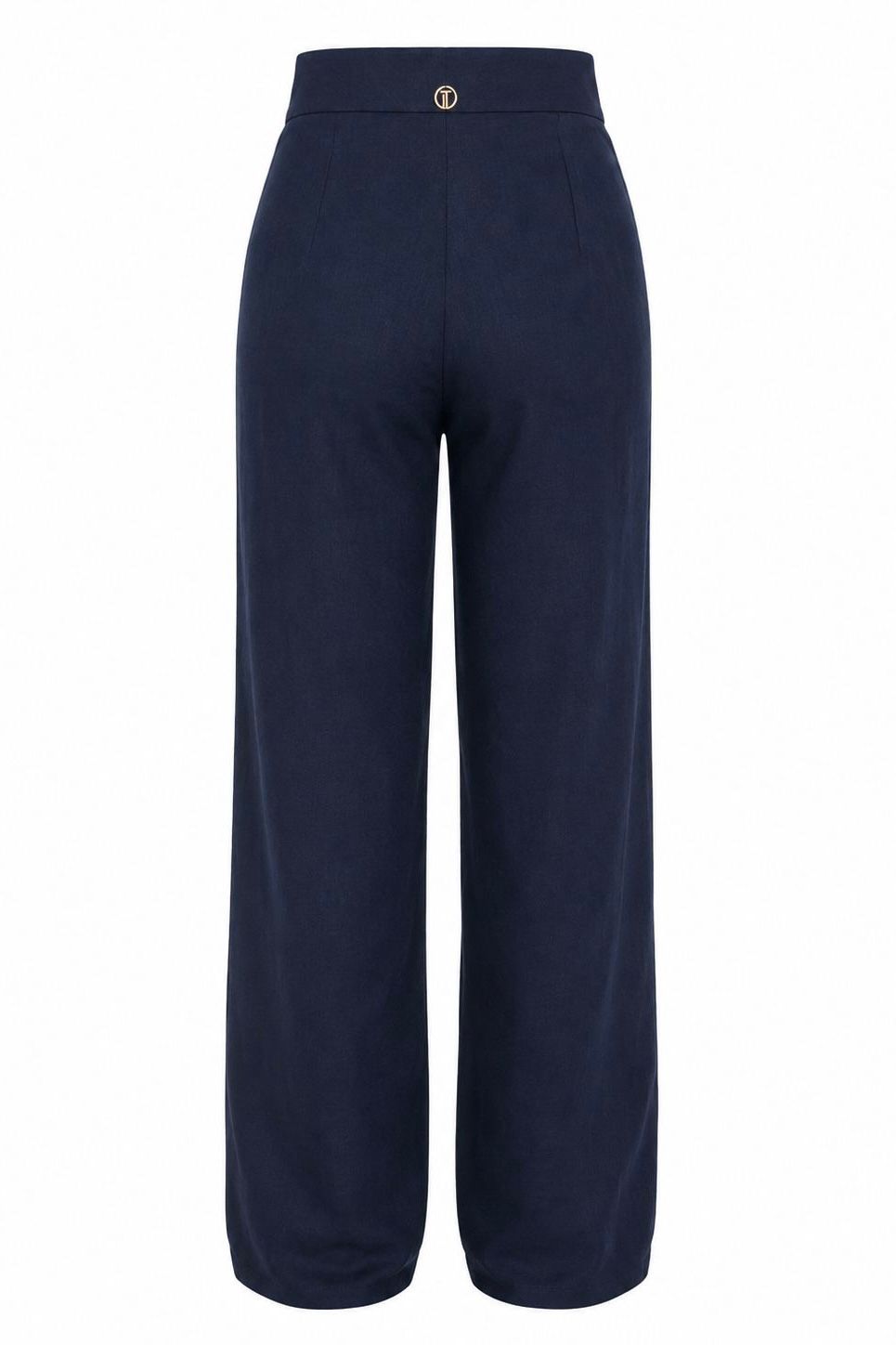 CALÇA PURO LINHO AZUL