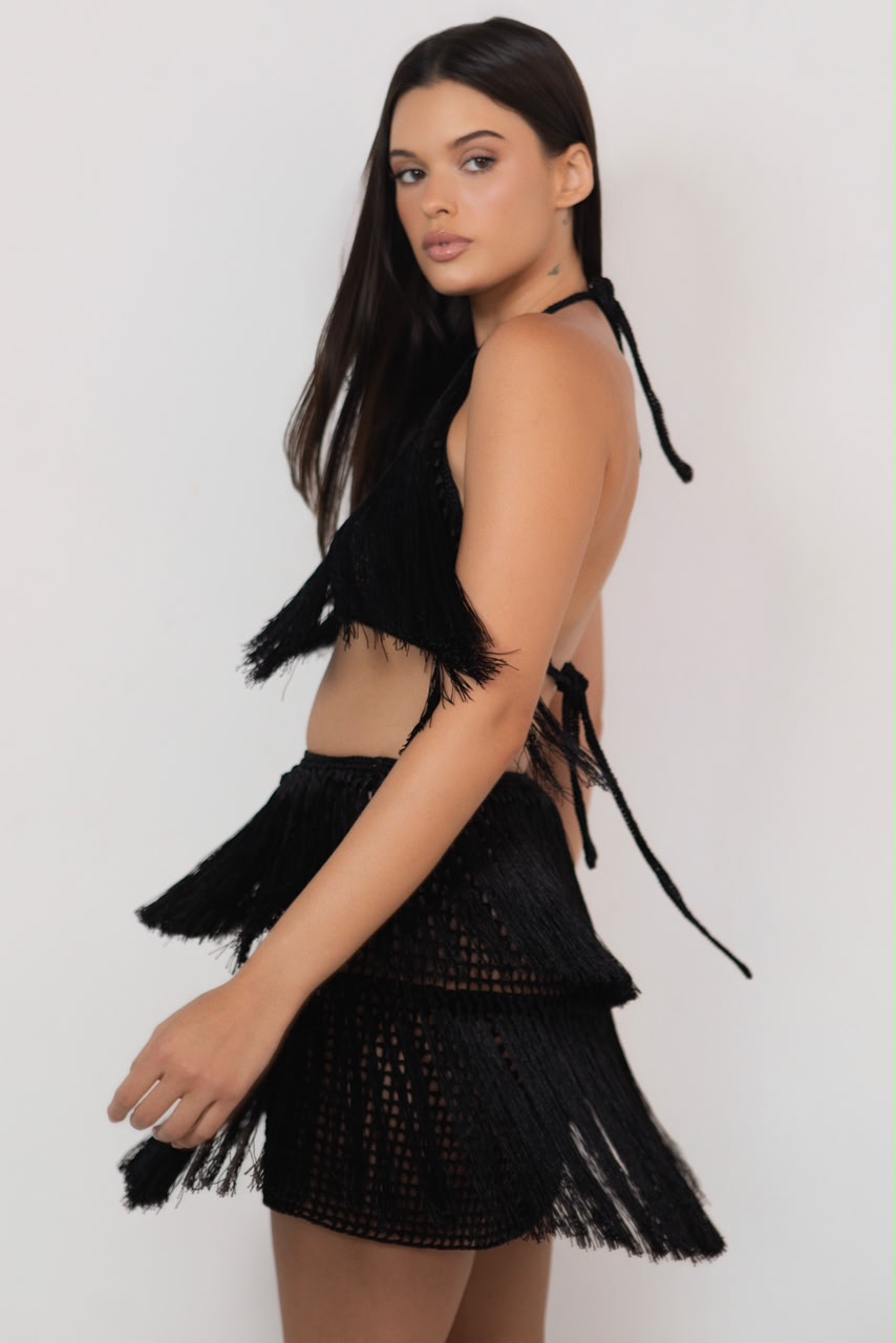 CONJUNTO DE FRANJAS PRETO