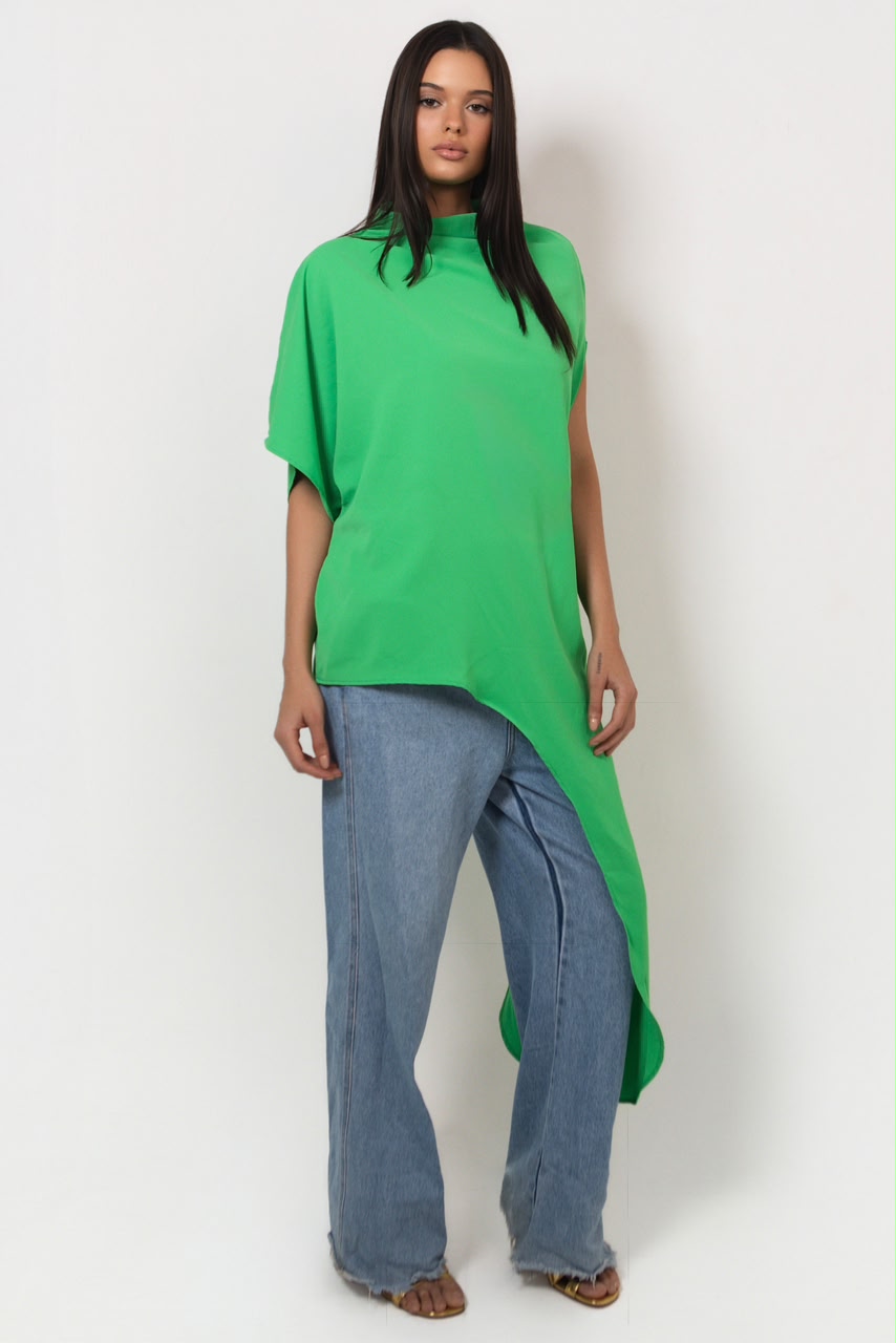 KAFTAN ASSIMÉTRICA VERDE