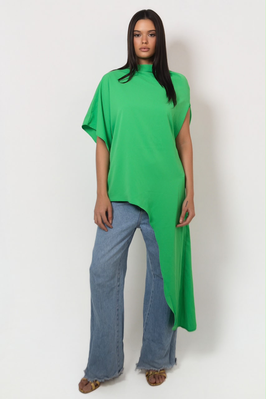 KAFTAN ASSIMÉTRICA VERDE
