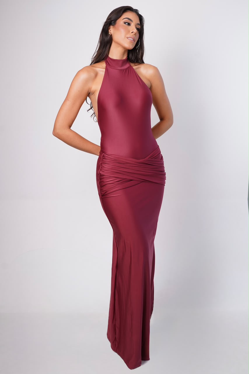 SAIA DRAPE MERLOT
