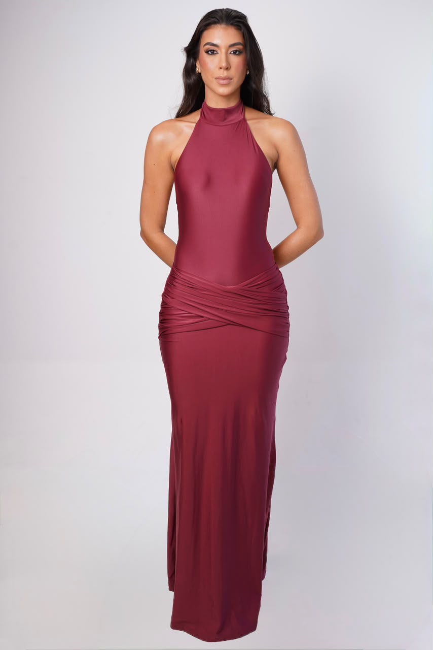 SAIA DRAPE MERLOT