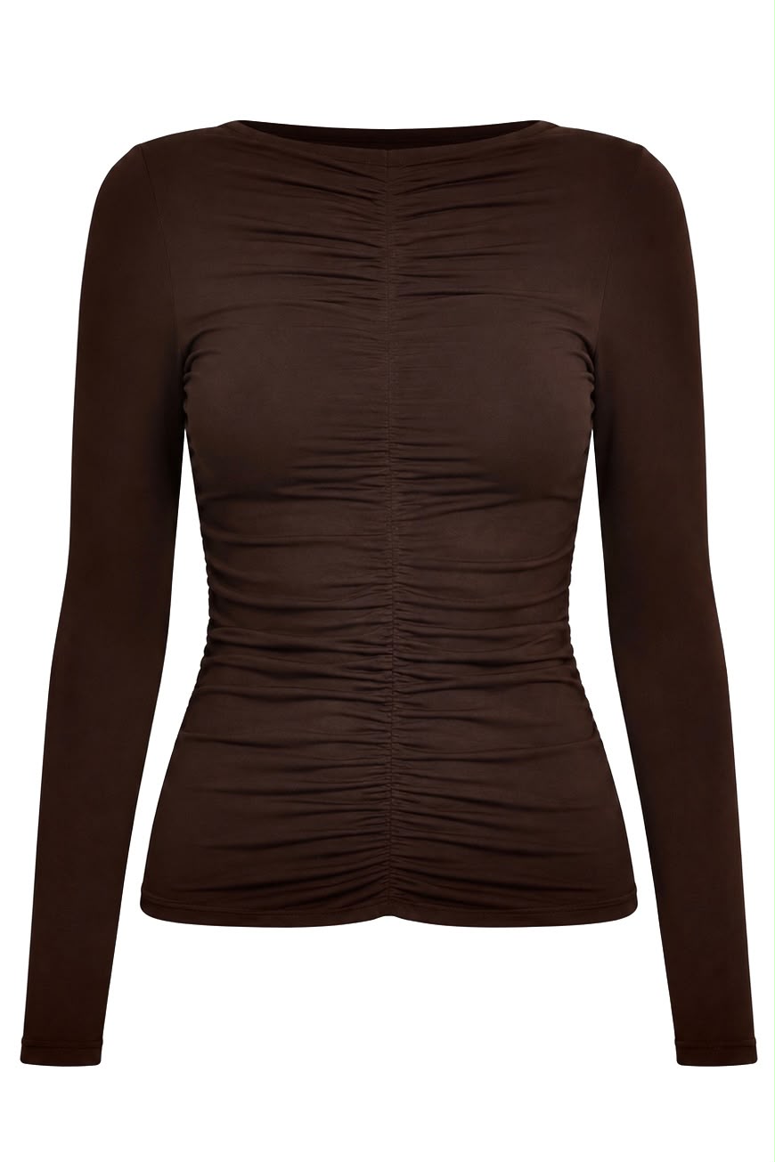 BLUSA LOLA FORRO DUPLO MARROM