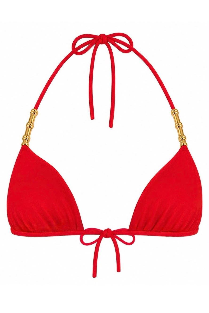 TOP CORTININHA STELLA RED GOLD
