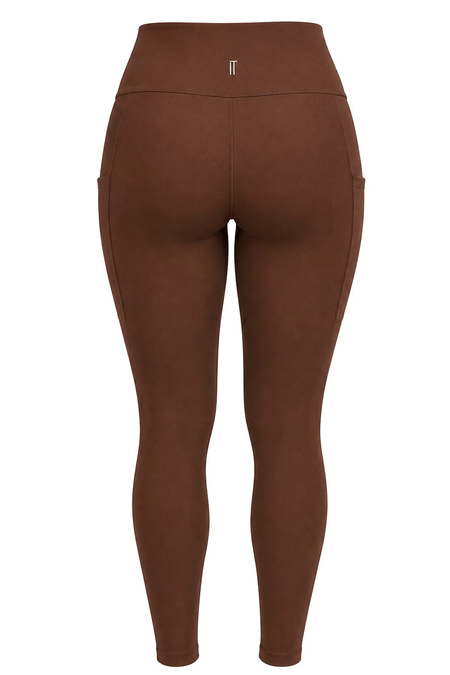 CALÇA COM BOLSO CACAU