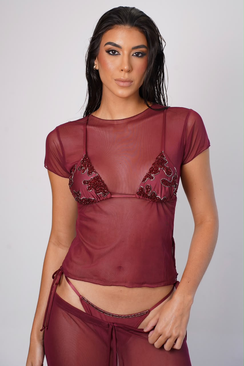 BLUSA TULE BOROLO