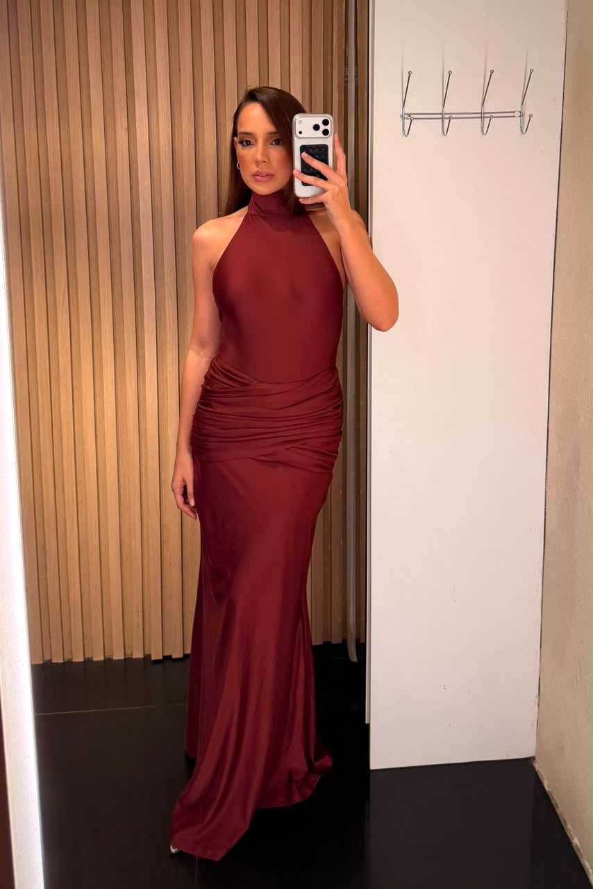 SAIA DRAPE MERLOT